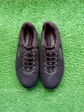 Skechers Black Bungee Slip-On Memory Foam Walking Sneakers Women's US 9